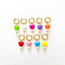 Afbeelding in Gallery-weergave laden, EARRING - MIDDEL HEARTS - ByBellu